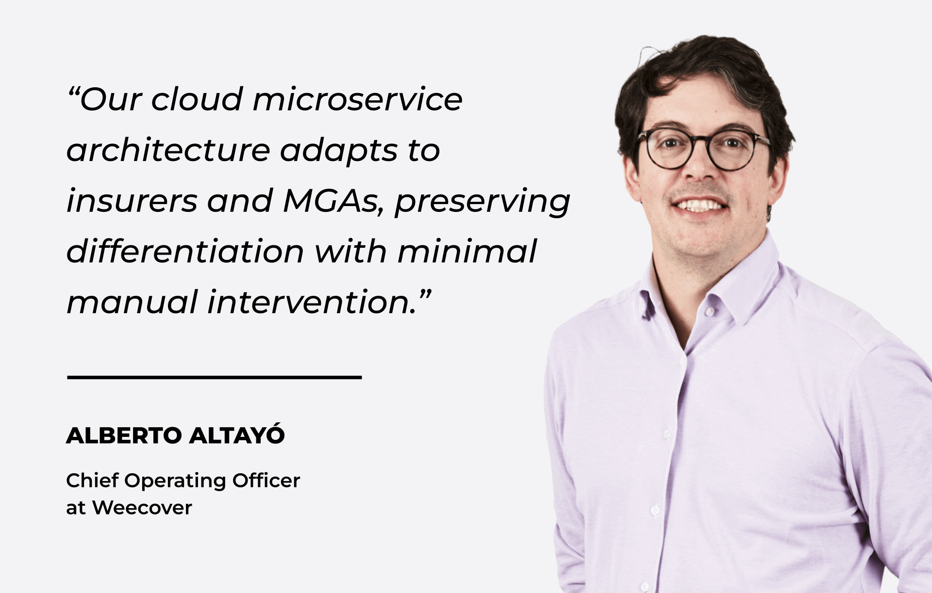 alberto altayo chief operation officer weecover
